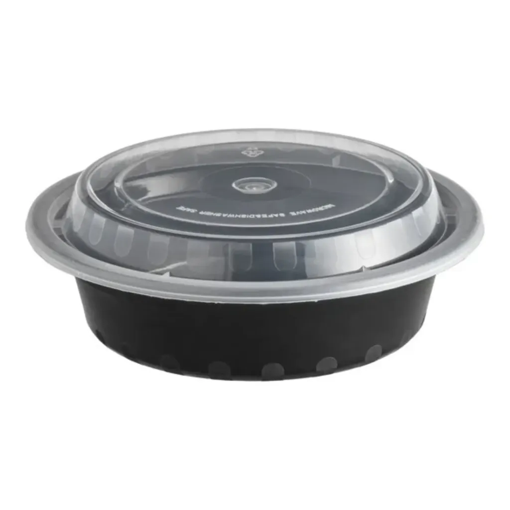 Container 16 Oz Round 150 Units with Lid Microwavable