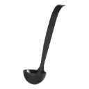 Ladle Plastic 3 Oz Black - 48/Case