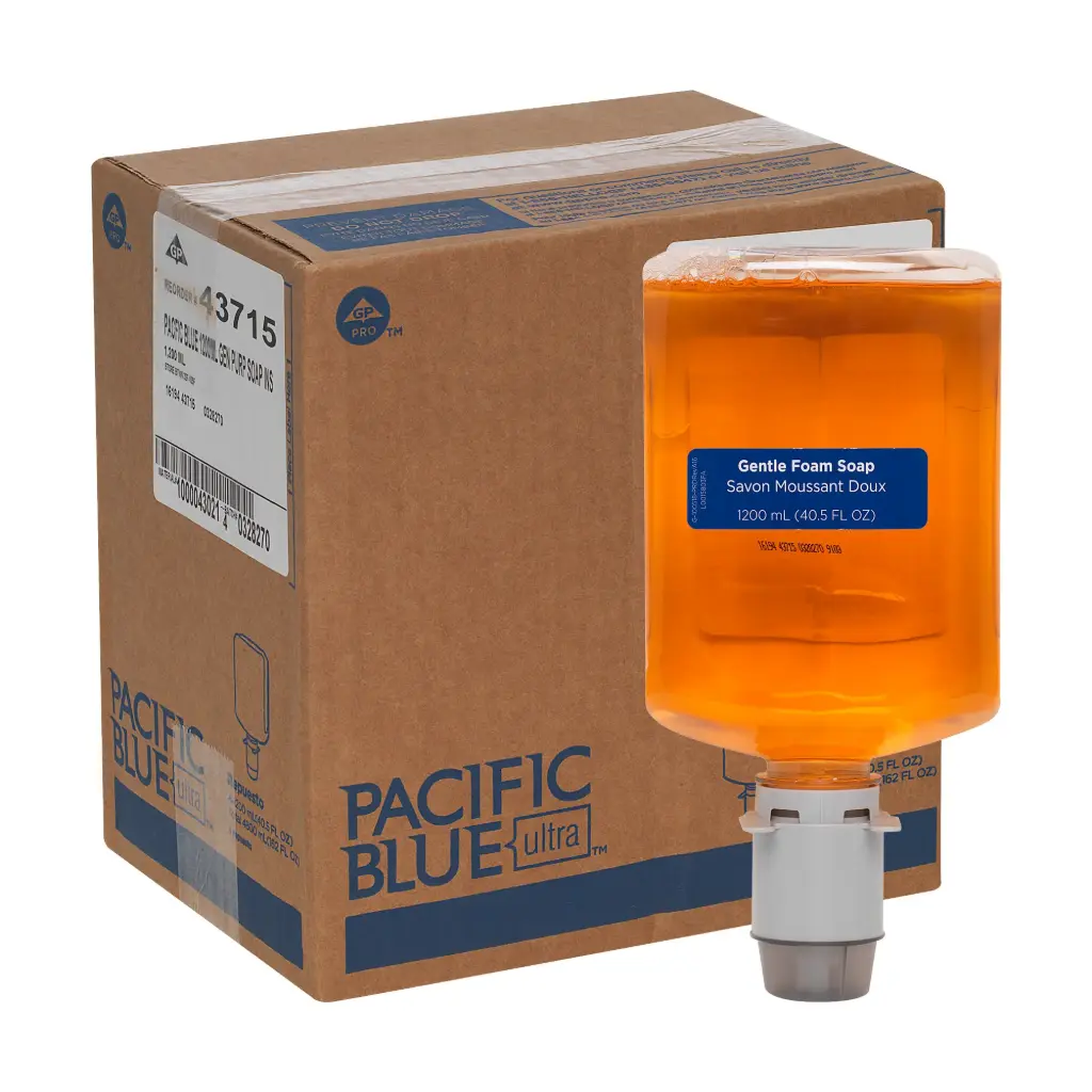 [43715] Pacific Blue Ultra™ Hand Soap Foam 1200 mL Pacific Citrus Orange Manual Gentle 4/Case