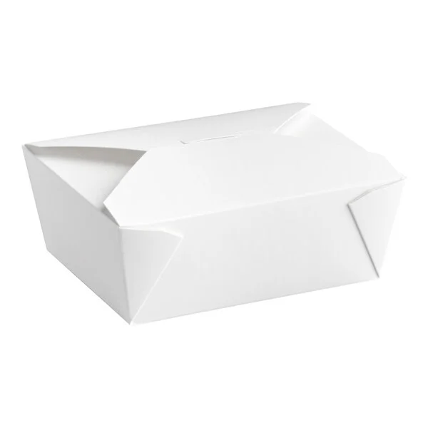 [#4WBOU] Lunch Box #4 White 160 Pcs 96 Oz