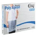Disposable White .50 Mil Poly Apron - 42" x 24" - 100/Box