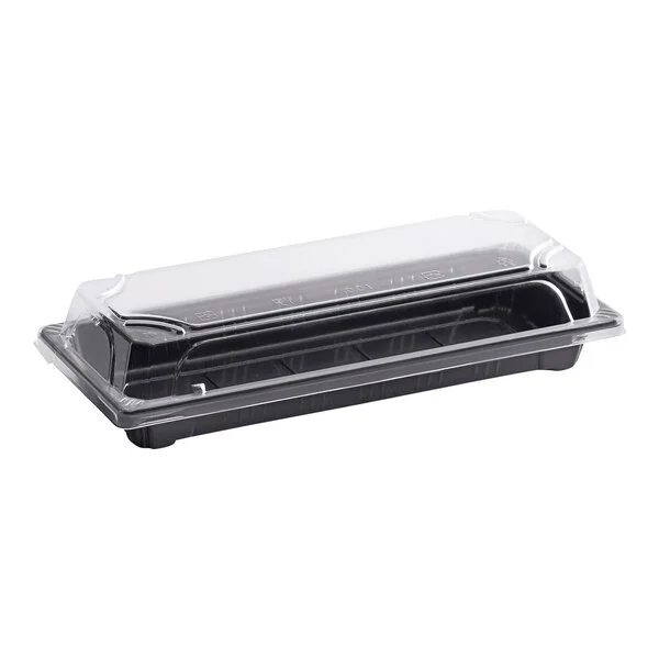 [TRAYSUSHI] Tray Sushi Small 8.60" x 3.60" x 0.8"  400 PCS With Lid