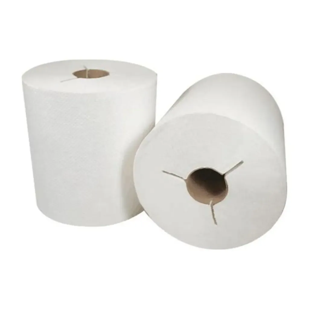 [P-RT800N] Roll Towel White 800 1X6 With Notch (Hardwound Paper Towel)