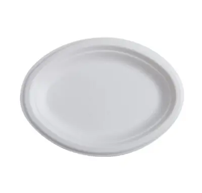 [COMP-8X10] Plate Oval Compostable  8X10 1Cp 500 Unit