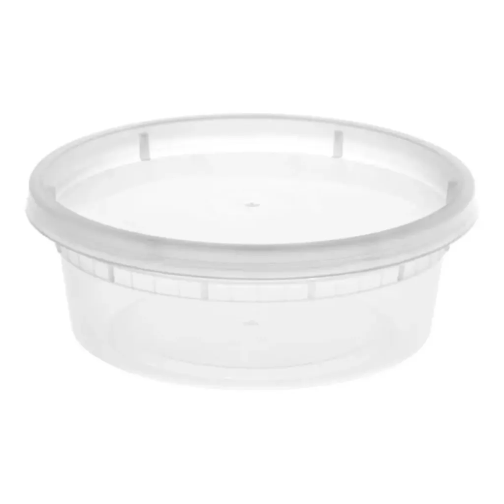 [JS-08] Container Deli 8 Oz 240 Unit (Arroz Ch) With Lid Microwavable