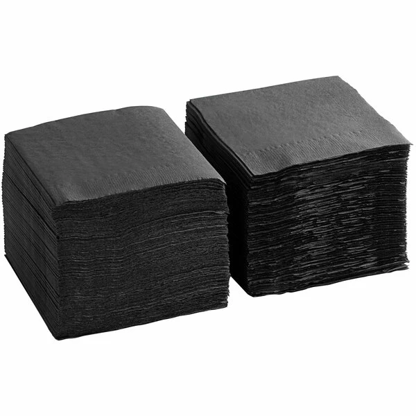 [P-NAP-C] Napkin Cocktail Black 1,000 Case