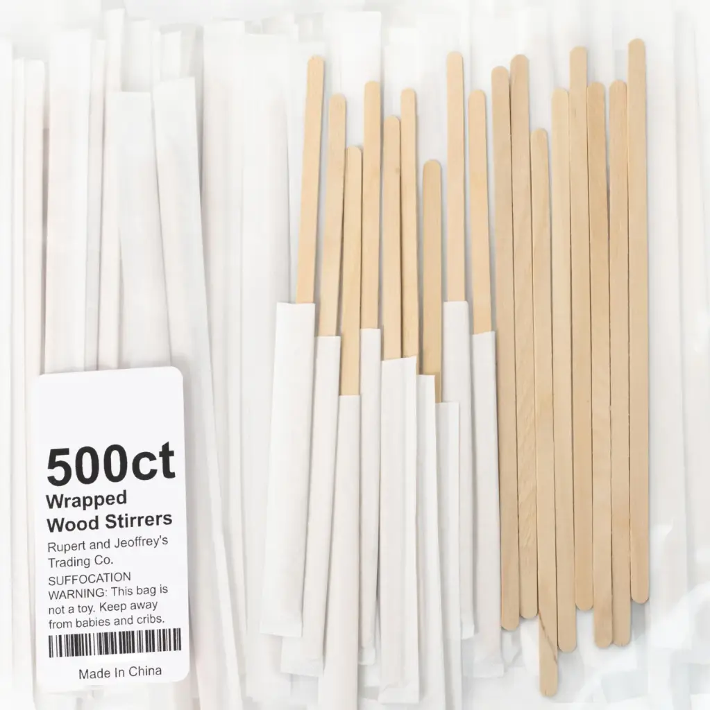 [REMOBOU] Stirrer Wood 5 1/2 1,000 Pack Wrap