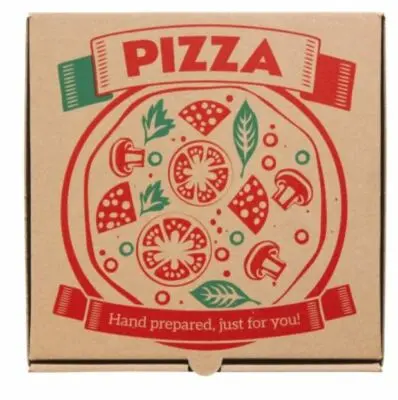 [PIZZA18] Pizza Box 18X18  Kraft Print (50Xcase)
