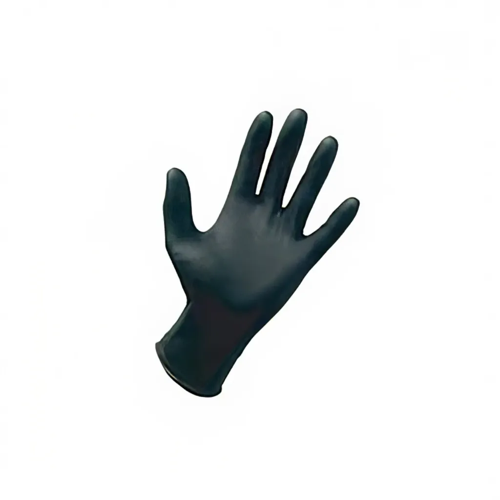 Nitrile PF Gloves Medium Black Extra Heavy (10X100) - NMD200BLK