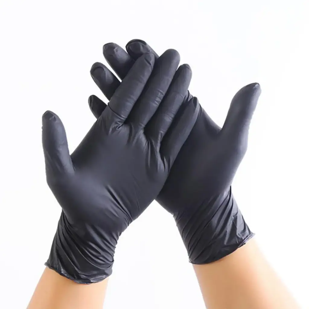 Nitrile PF Gloves Small Black Extra Heavy (10X100) NSM200BLK