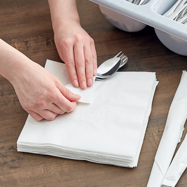 Napkin Dinner 15X17 White Pk 12/250