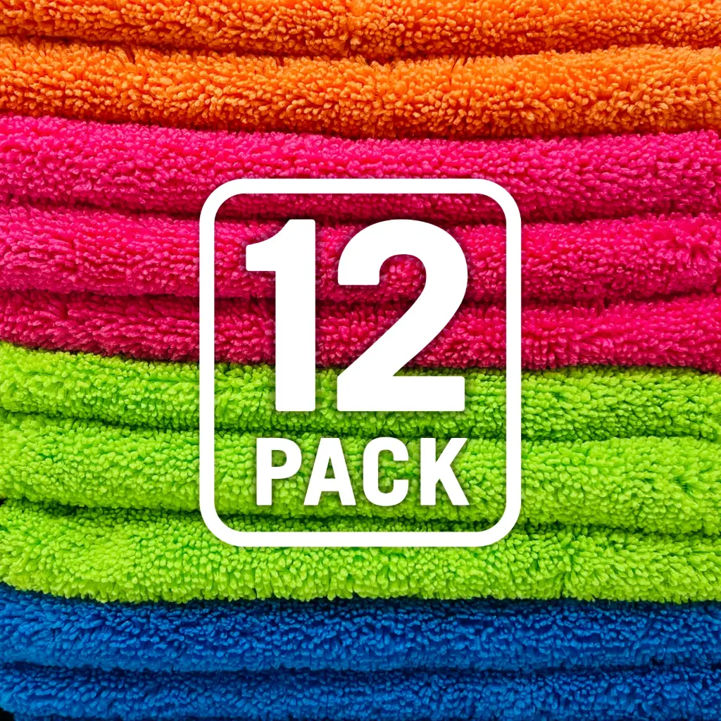Microfiber towel pack 12 