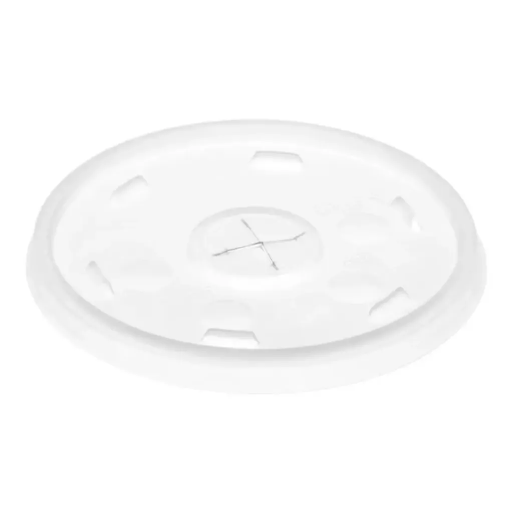 [12SL] LID CUP FOAM 12 OZ WITH HOLE 12SL